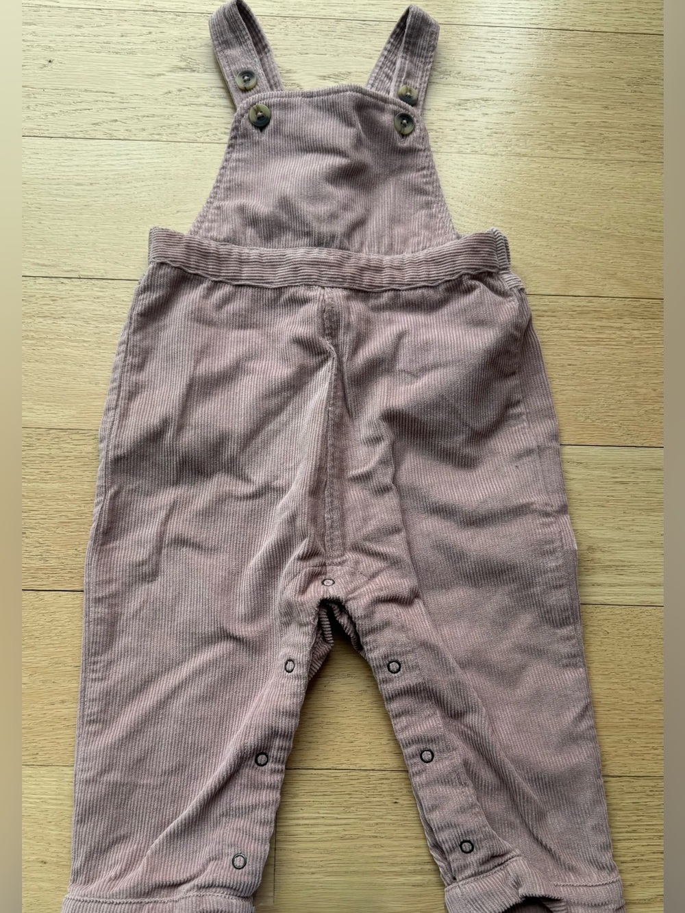 Corduroy Kids Overalls in Dusty Mauve